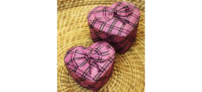 Boites en rabanne coeur