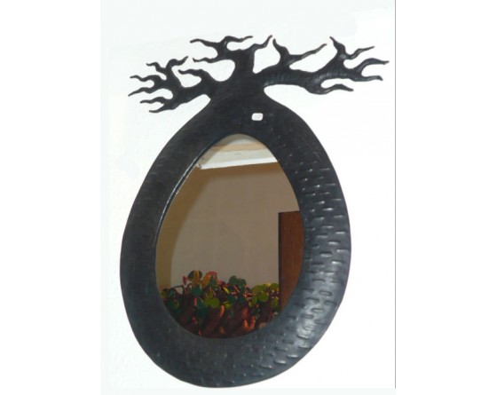 Miroir baobab ovale