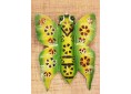 Applique papillon peinte