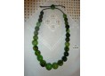 Collier corne vert