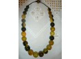 Collier corne jaune