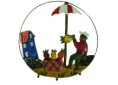 Porte-clés mural rond