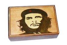 Boite à bijoux marqueterie Che Guevara