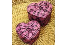 Boites en rabanne coeur