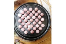 Solitaire 50 cm marbre et Quartz Rose