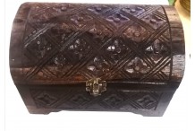 Coffret à bijoux bois sombre